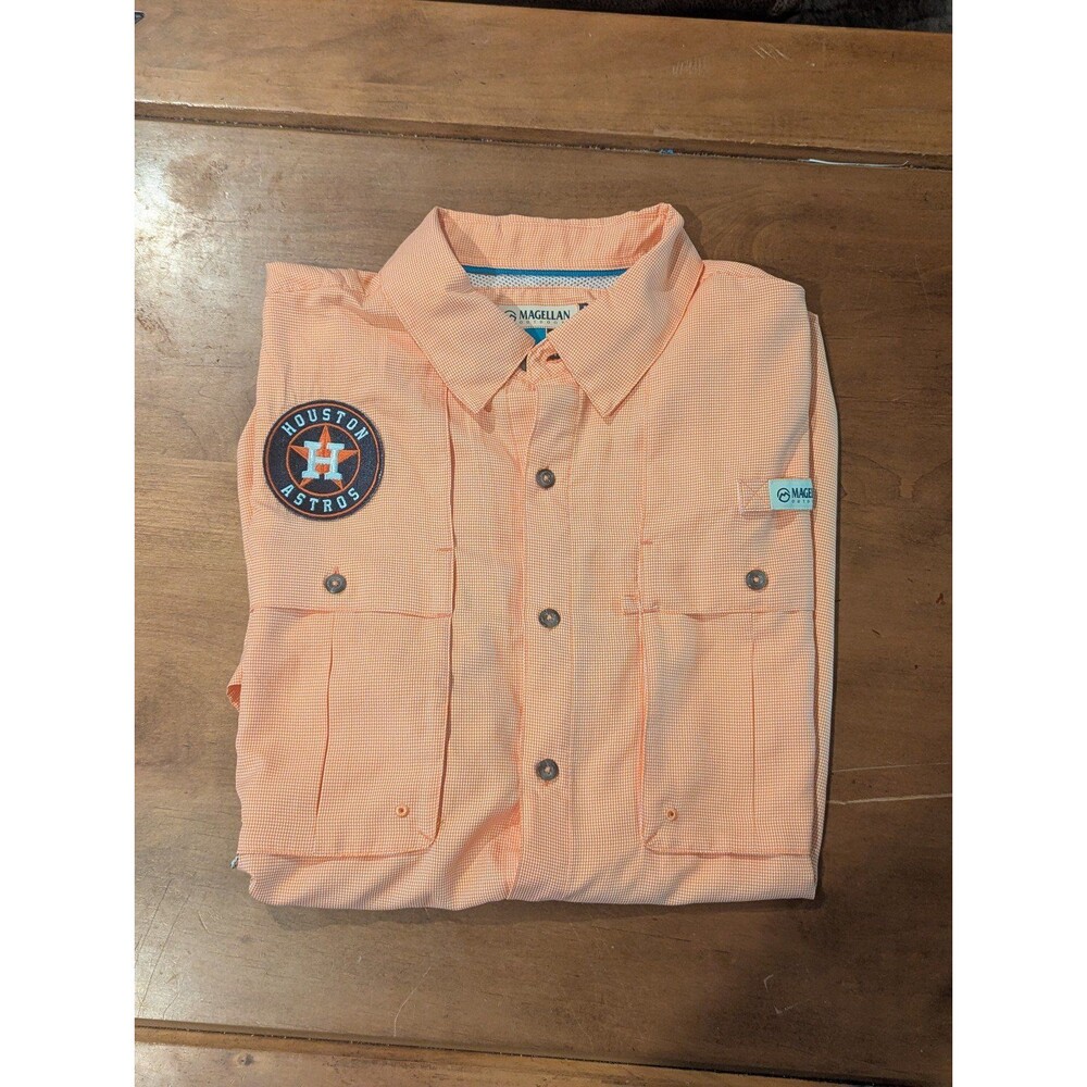 Houston Astros logo Magellan fishing shirt men's size large